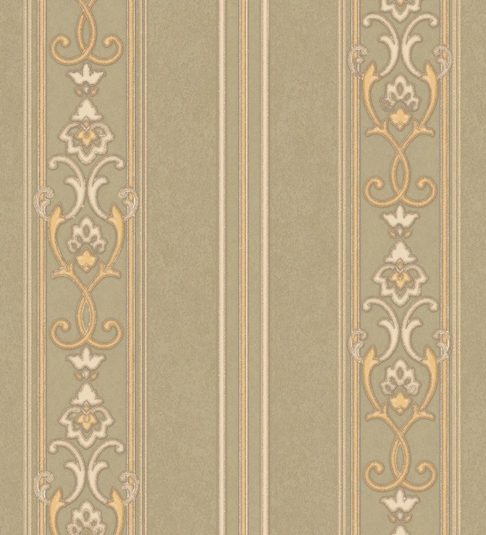 Papel pintado rayas ornamentales con relieves - Osman Classic Stripe 676860