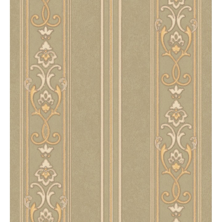 Papel pintado rayas ornamentales con relieves - Osman Classic Stripe 676860