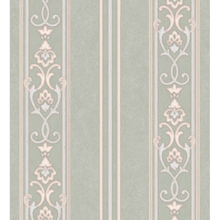 Papel pintado rayas ornamentales con relieves - Osman Classic Stripe 676862