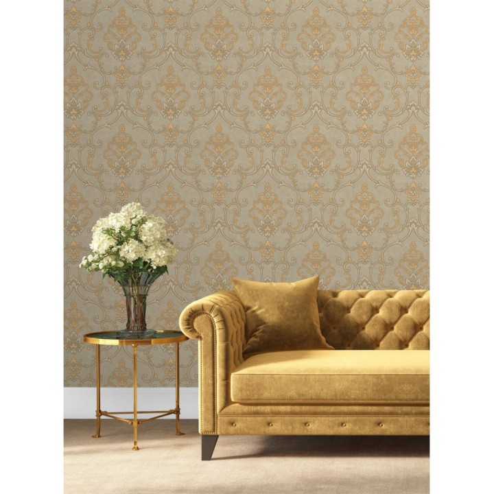 Papel pintado damasco bordado en relieve - Osman Classic 676866