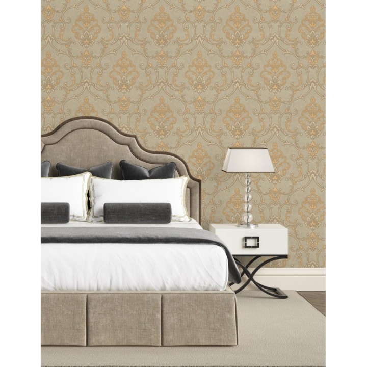 Papel pintado damasco bordado en relieve - Osman Classic 676866