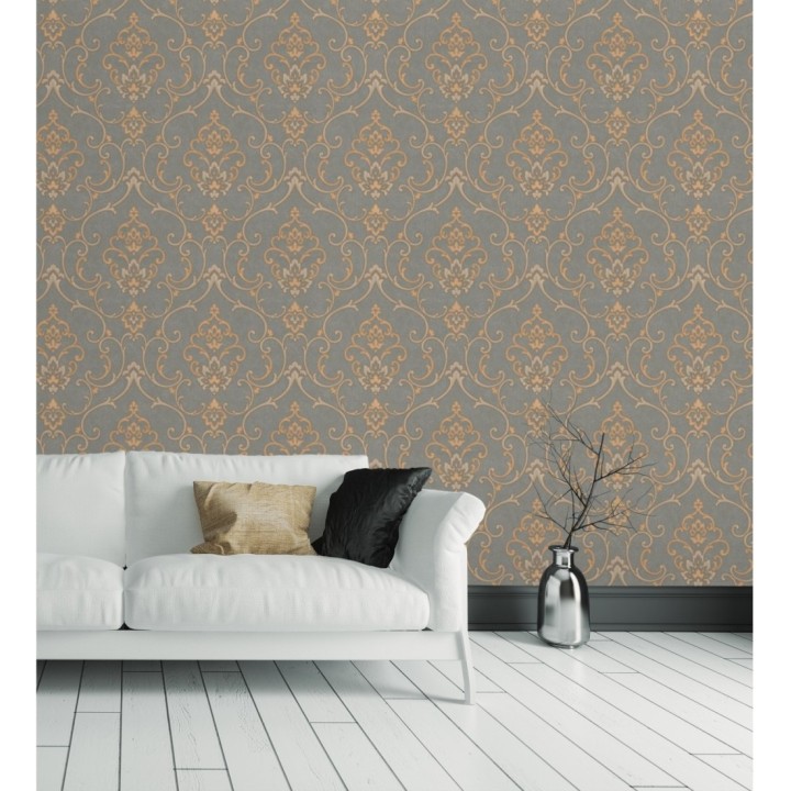 Papel pintado damasco bordado en relieve - Osman Classic 676867