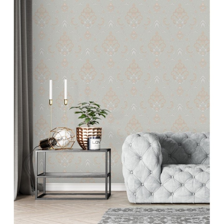 Papel pintado damasco bordado en relieve - Osman Classic 676868