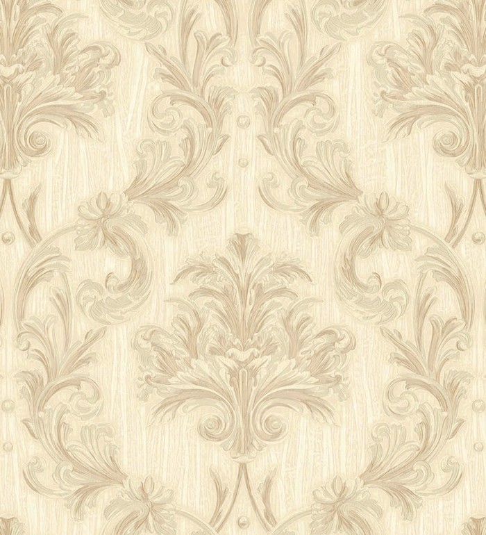 Papel pintado damasco estilo bizantino efecto bordado con relieve - Bizans Damask 676875