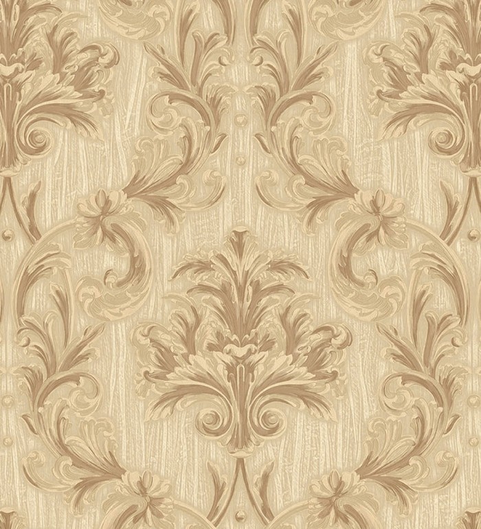 Papel pintado damasco estilo bizantino efecto bordado con relieve - Bizans Damask 676876