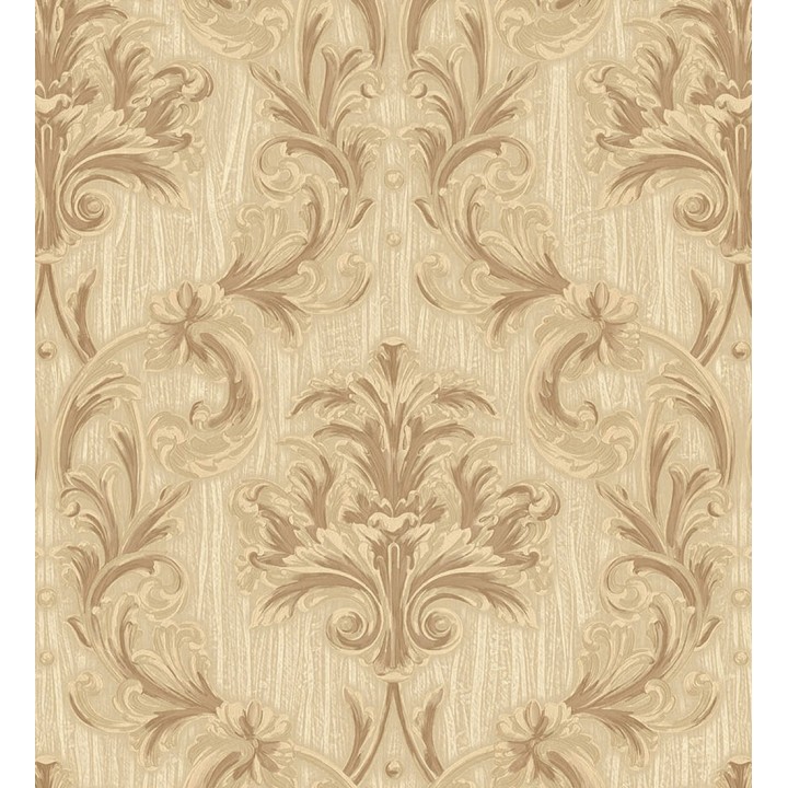 Papel pintado damasco estilo bizantino efecto bordado con relieve - Bizans Damask 676876