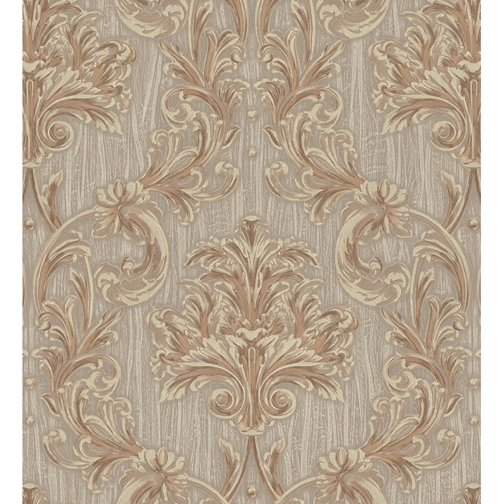 Papel pintado damasco estilo bizantino efecto bordado con relieve - Bizans Damask 676877