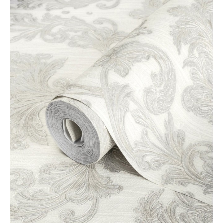 Papel pintado damasco estilo bizantino efecto bordado con relieve - Bizans Damask 676880