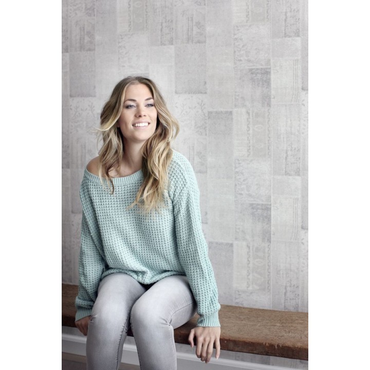 Papel pintado mosaico textil estilo boho - Boho Mosaic 676889