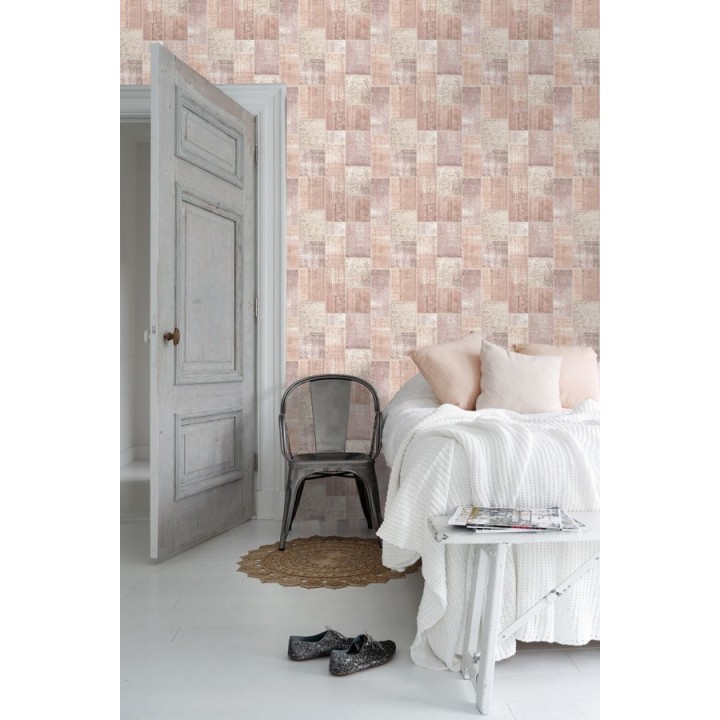 Papel pintado mosaico textil estilo boho - Boho Mosaic 676898
