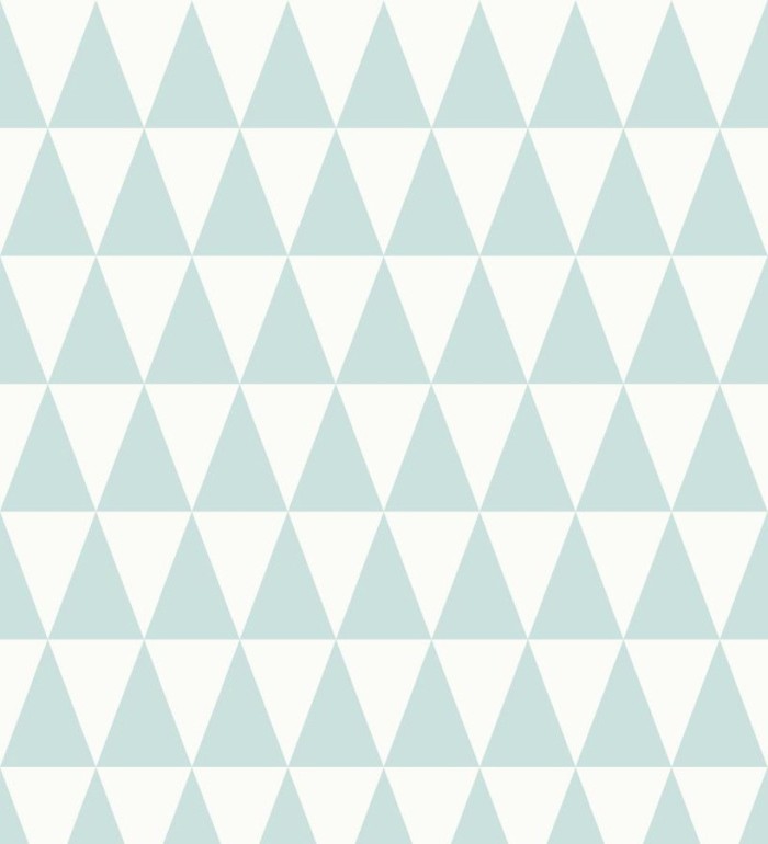 Papel pintado triángulos turquesa oscuro estilo nórdico - Nordem Mountains 676916