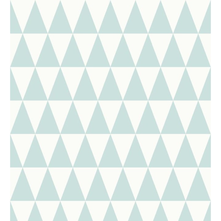 Papel pintado triángulos turquesa oscuro estilo nórdico - Nordem Mountains 676916