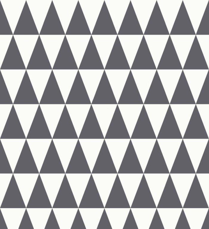 Papel pintado triángulos gris oscuro y blanco estilo nórdico - Nordem Mountains 676919