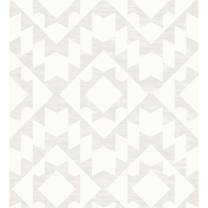 Papel pintado geométrico nórdico gris claro y blanco - Nordem Kingdom 676920