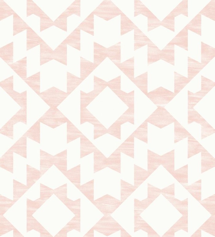Papel pintado geométrico nórdico rosa y blanco - Nordem Kingdom 676922