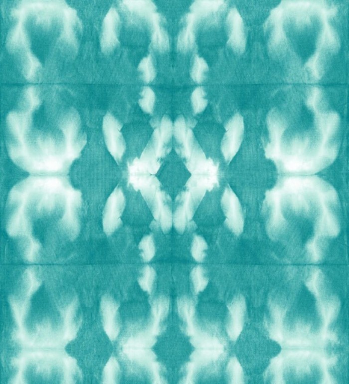 Papel pintado cadenetas difuminadas verde turquesa estilo nórdico - Astrid Nordic 676930