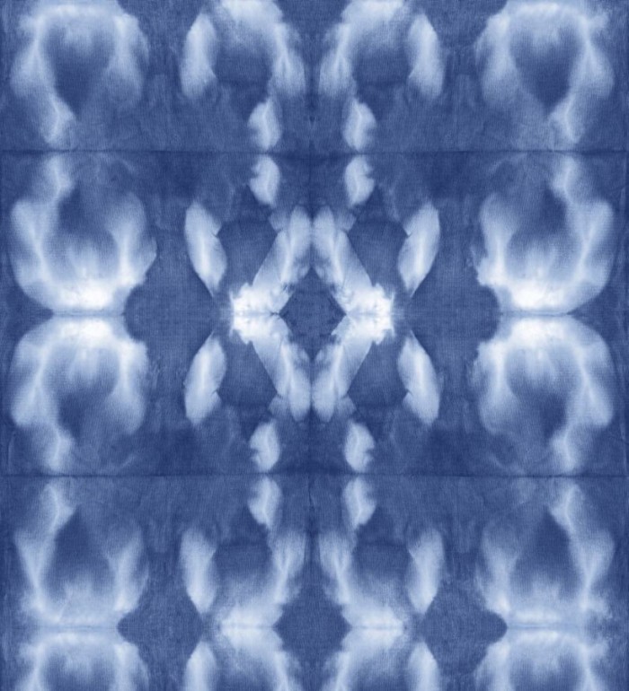 Papel pintado cadenetas difuminadas azul marino estilo nórdico - Astrid Nordic 676932