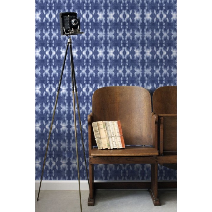 Papel pintado cadenetas difuminadas azul marino estilo nórdico - Astrid Nordic 676932