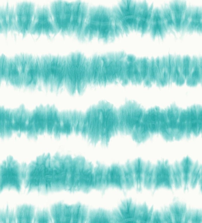 Papel pintado rayas difuminadas verde turquesa estilo nórdico - Raya Astrid Ethnic 676934