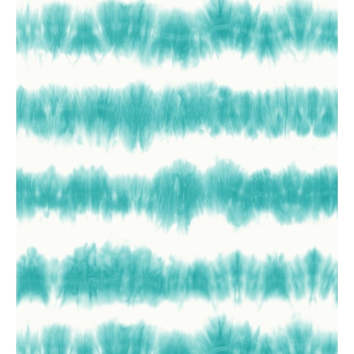 Papel pintado rayas difuminadas verde turquesa estilo nórdico - Raya Astrid Ethnic 676934