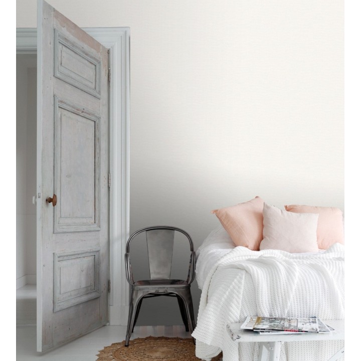 Papel pintado liso imitación textil - Boho Fabric 676937