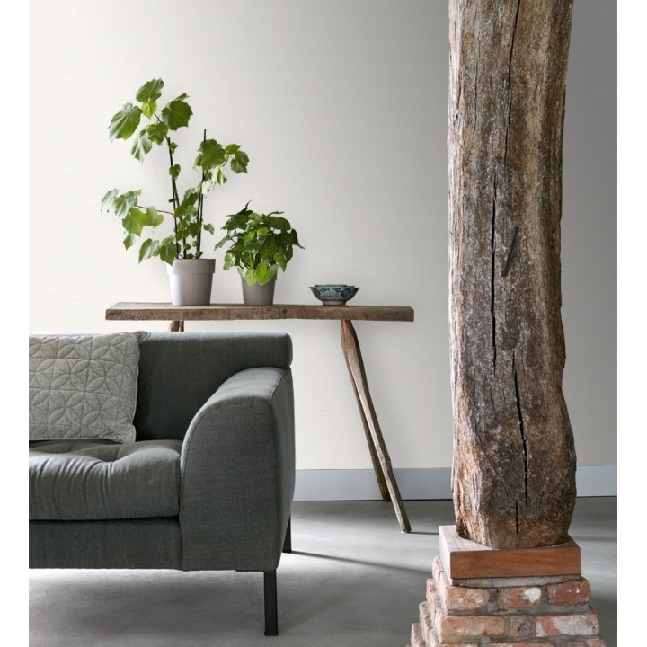 Papel pintado liso imitación textil - Boho Fabric 676937