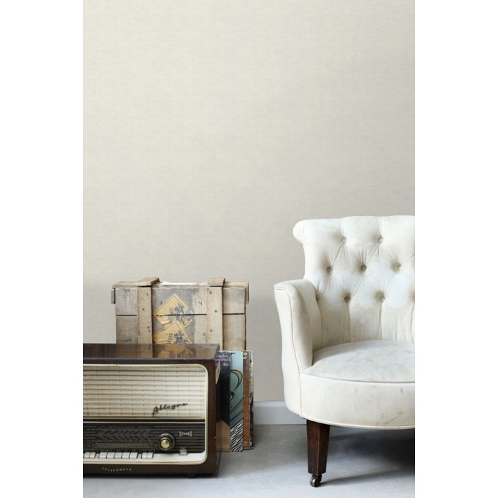 Papel pintado liso imitación textil - Boho Fabric 676938