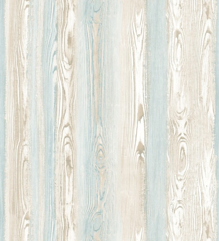 Papel pintado madera veteada celeste y blanco - Balkan Hills 676982