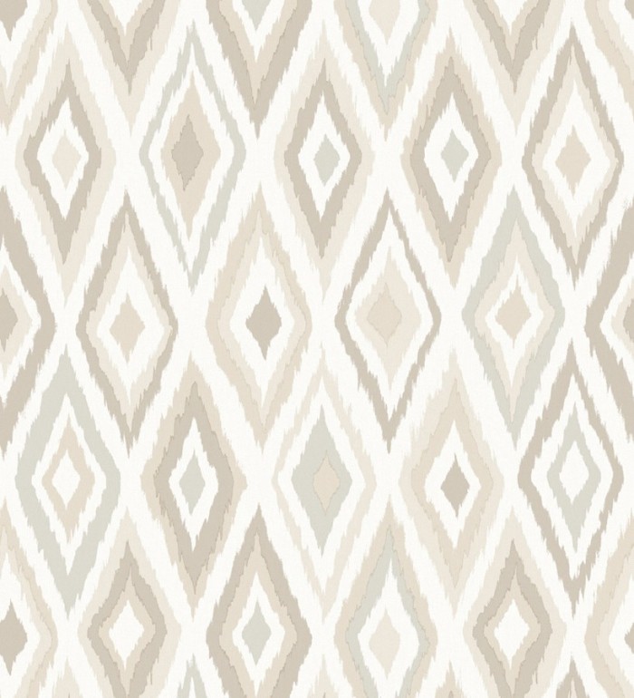 Papel pintado rombos modernos tonos beige estilo nórdico - Scandinavian Folk 676985
