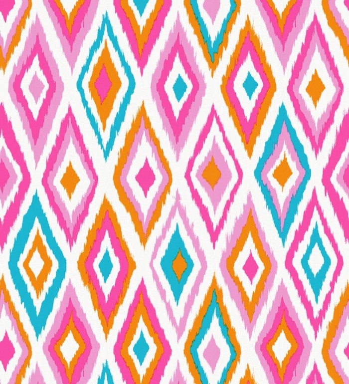Papel pintado rombos modernos tonos rosas estilo nórdico - Scandinavian Folk 676988