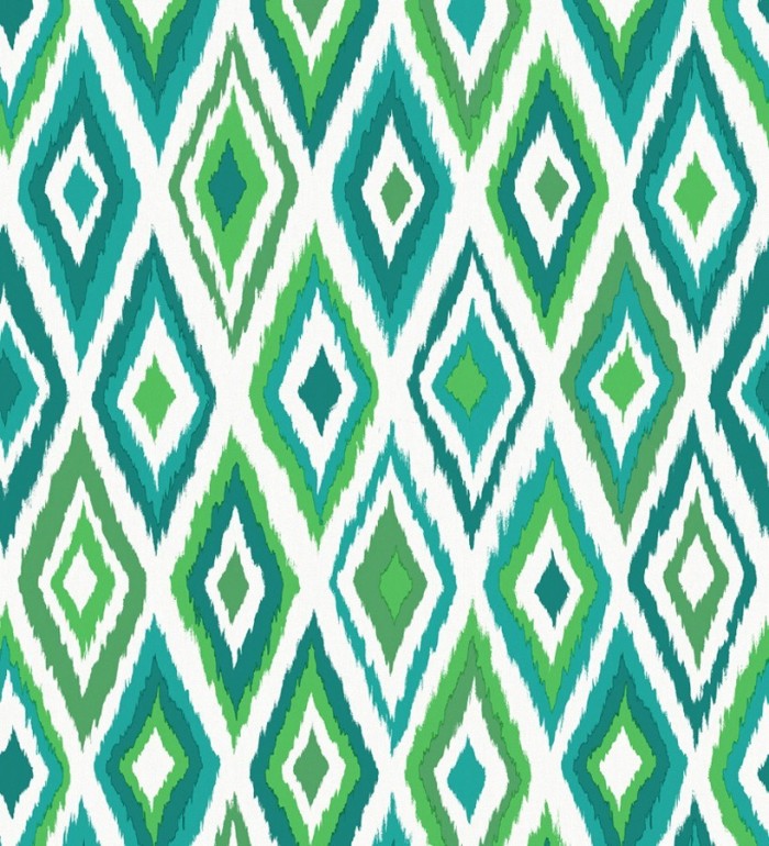 Papel pintado rombos modernos tonos verdes estilo nórdico - Scandinavian Folk 676989