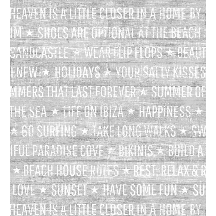 Papel pintado palabras positivas fondo gris claro - Life on Ibiza 676995
