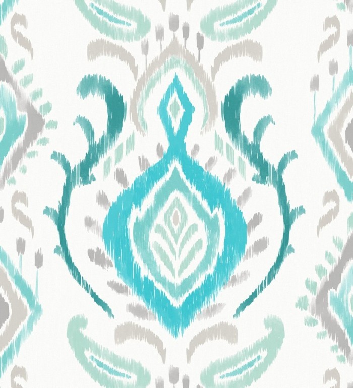 Papel pintado damasco moderno estilo nórdico - Scandinavian Queen 677003