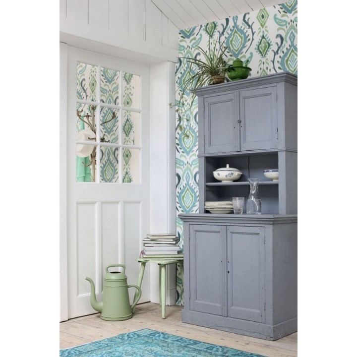 Papel pintado damasco moderno estilo nórdico - Scandinavian Queen 677004