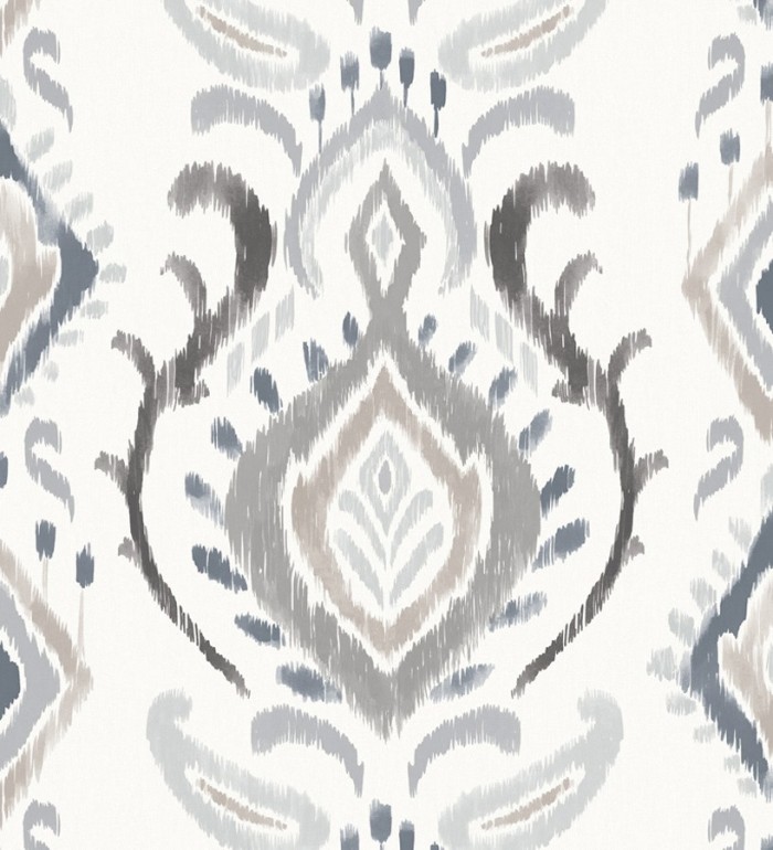 Papel pintado damasco moderno estilo nórdico - Scandinavian Queen 677006