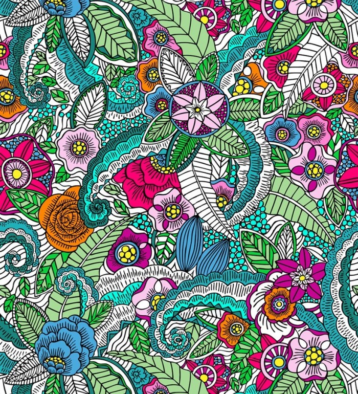 Papel pintado mandala exótico estilo tropical - Copacabana Nature 677014