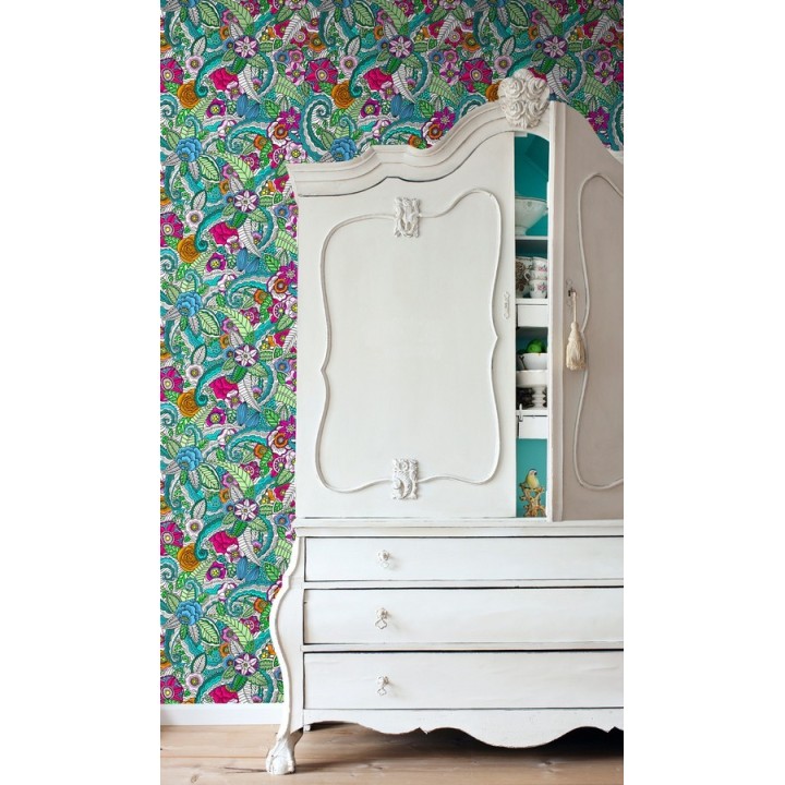 Papel pintado mandala exótico estilo tropical - Copacabana Nature 677014