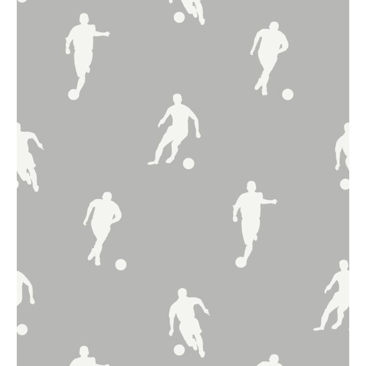 Papel pintado siluetas futbolistas fondo gris - Bristol Players 677020