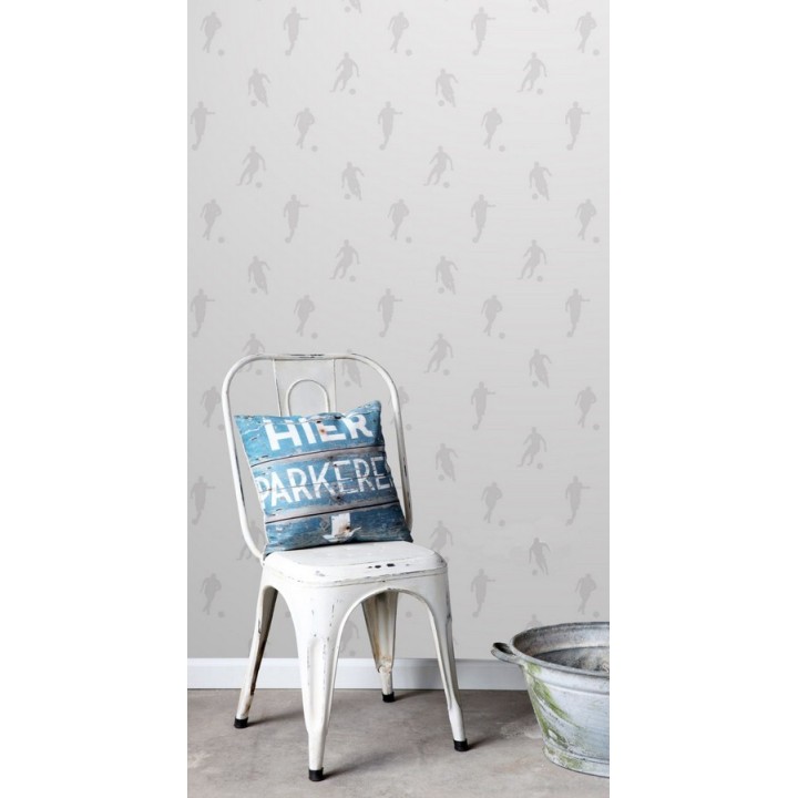 Papel pintado siluetas futbolistas fondo blanco - Bristol Players 677021