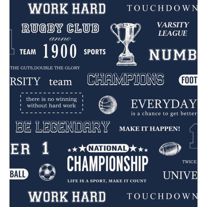 Papel pintado club de rugby fondo azul marino - Rugby Club 677035