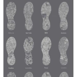 Papel pintado World Footprints 677039