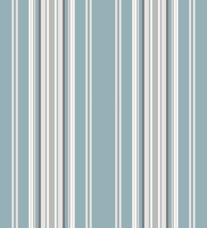 Papel pintado rayas desiguales celeste y gris - Raya Goodman 677055