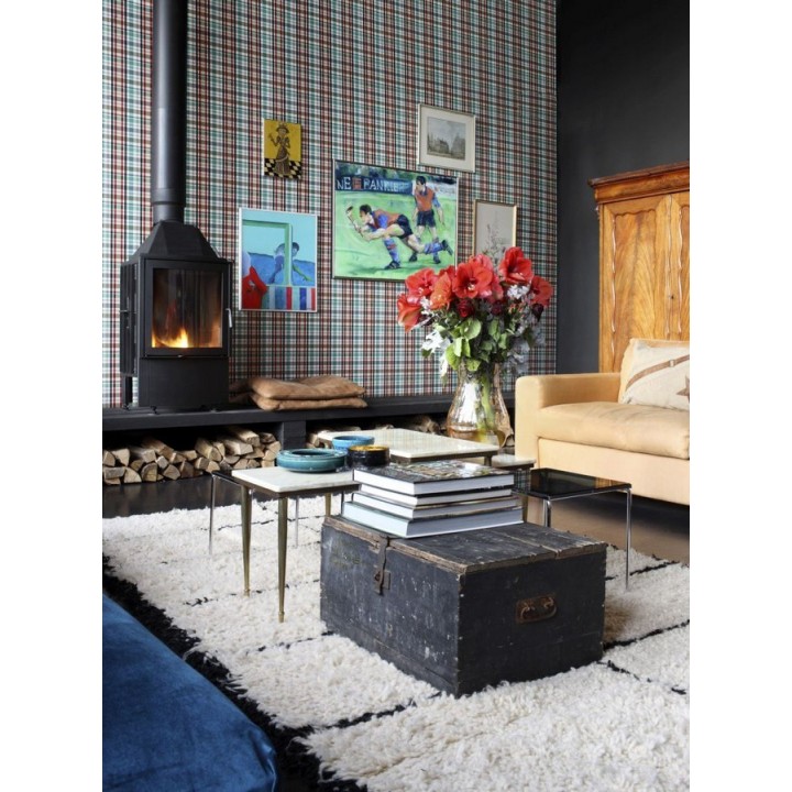 Papel pintado cuadros escoceses - Goodman 677065