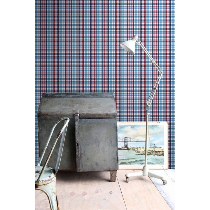 Papel pintado cuadros escoceses - Goodman 677067