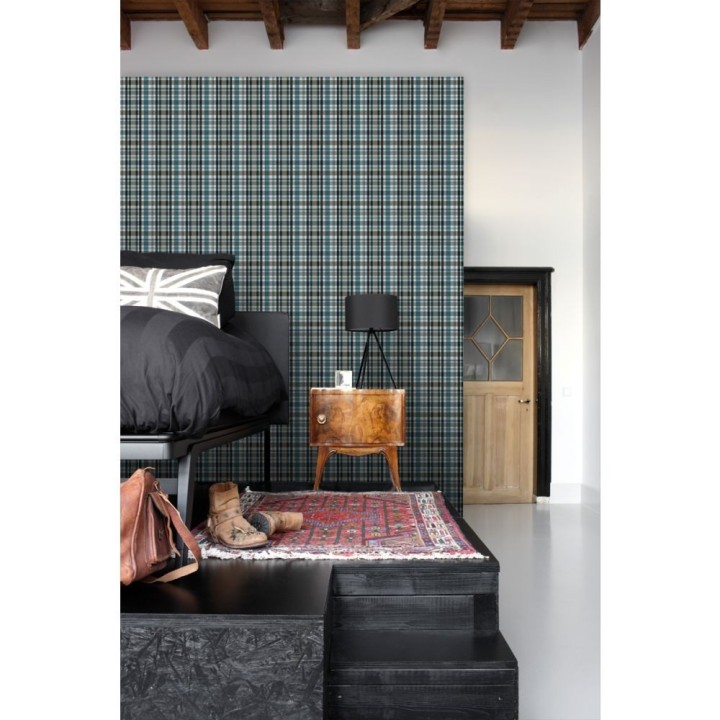 Papel pintado cuadros escoceses - Goodman 677070