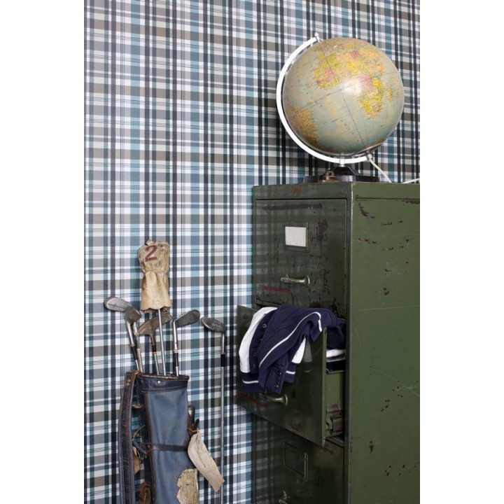 Papel pintado cuadros escoceses - Goodman 677070