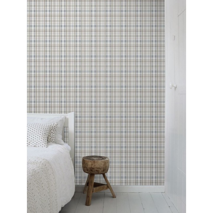 Papel pintado cuadros escoceses - Goodman 677071