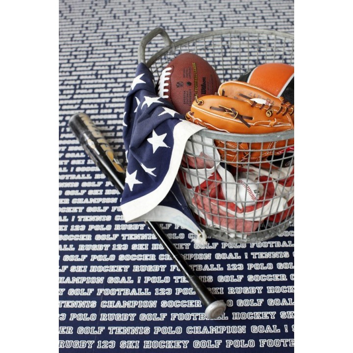 Papel pintado nombres de deportes fondo azul marino - Champion Goal 677078