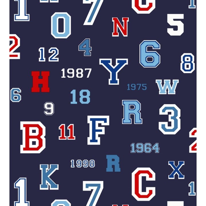 Papel pintado letras y números de equipos deportivos - Team Numbers 677079