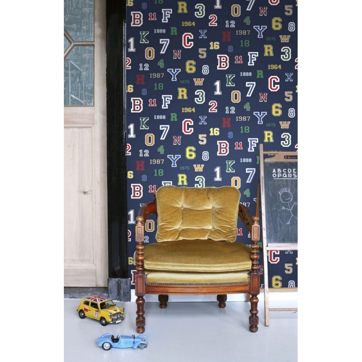 Papel pintado letras y números de equipos deportivos - Team Numbers 677080